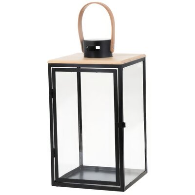 Lampion MY HOME Dark Leather 66583 Czarno-ecru