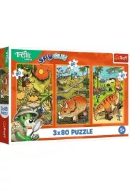 Puzzle 3x80 Zwyczaje Treflików TREFL