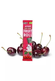 Żelki BIO wiśniowe w paskach Fruitroll 12 g, Moomin, Muminek