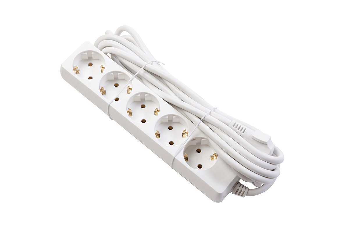 Przedłużacz schuko 5 gniazd, 5m