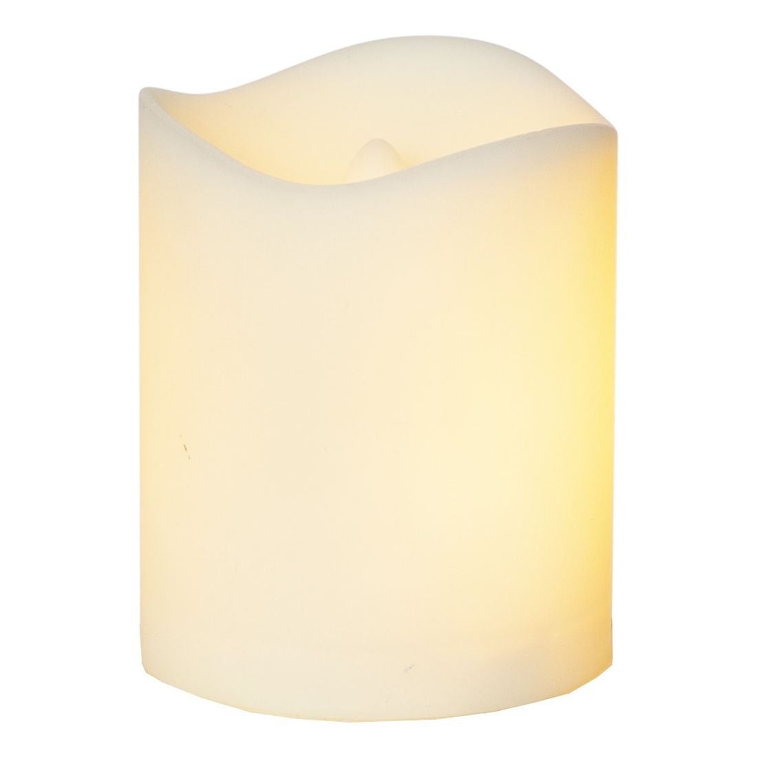 Świeca LED plastikowa FLAME CANDLE biała 7cm IP44
