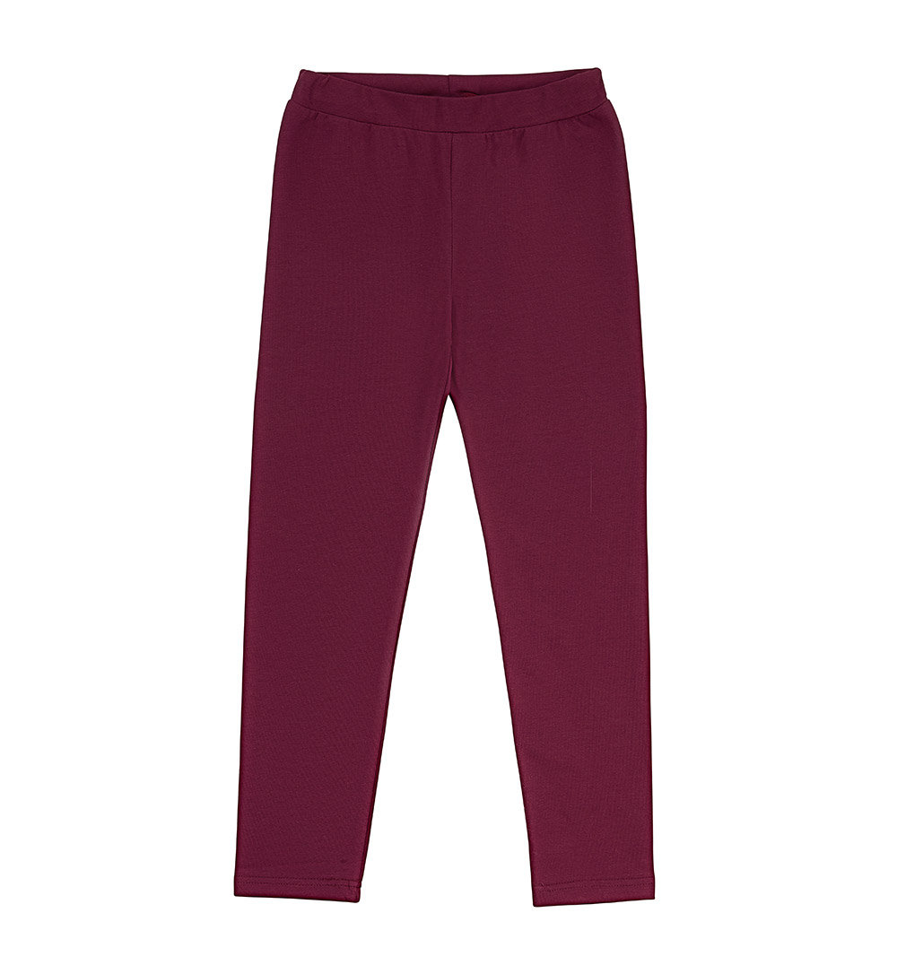 Bawełniane legginsy bordowe - 104