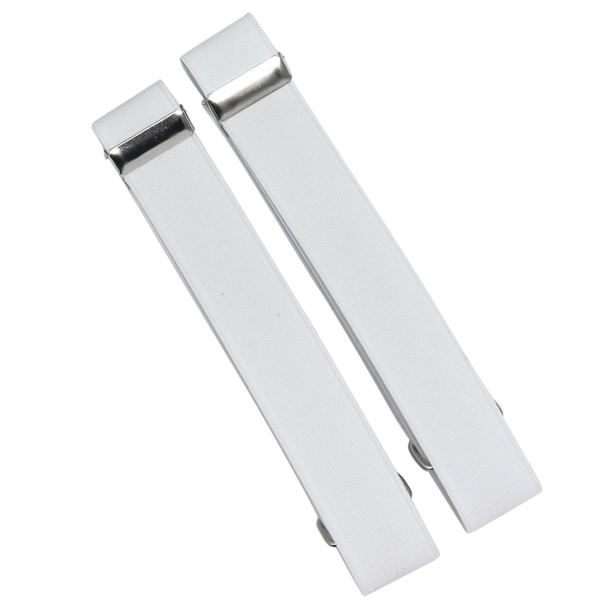 Białe opaski do rękawów koszuli X2