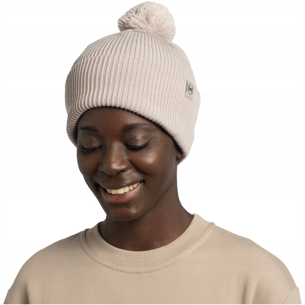 Czapka BUFF KNITTED BEANIE RENVI BIRCH GRAY one size