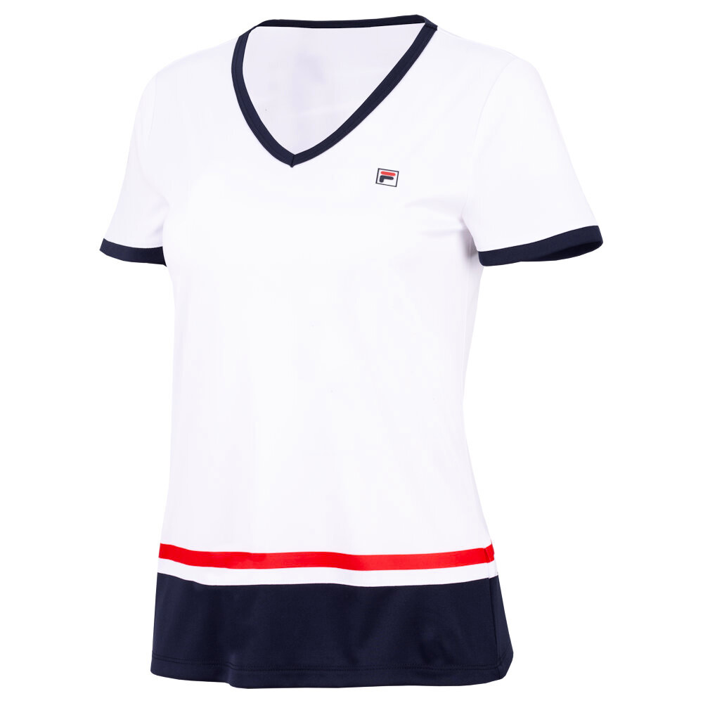 Koszulka dziewczęca Fila T-Shirt Elisabeth Girls White/Navy 140 cm