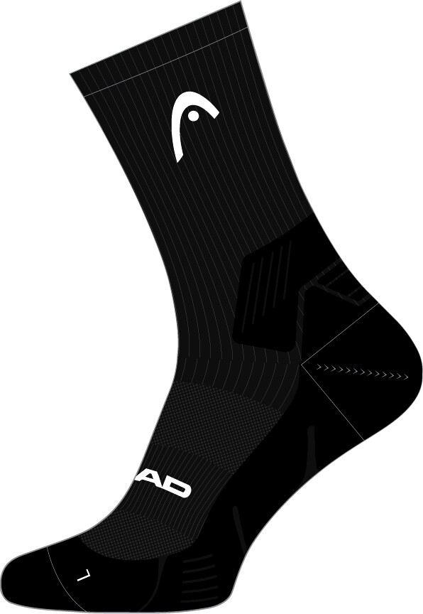 Skarpetki Head SOCKS TENNIS 1P CREW ATHLETES Black EUR 43-46