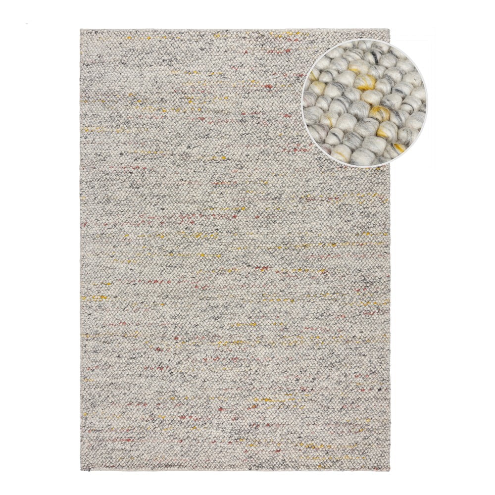 Kremowy dywan z mieszanki wełny tkany ręcznie 120x170 cm Minerals – Flair Rugs
