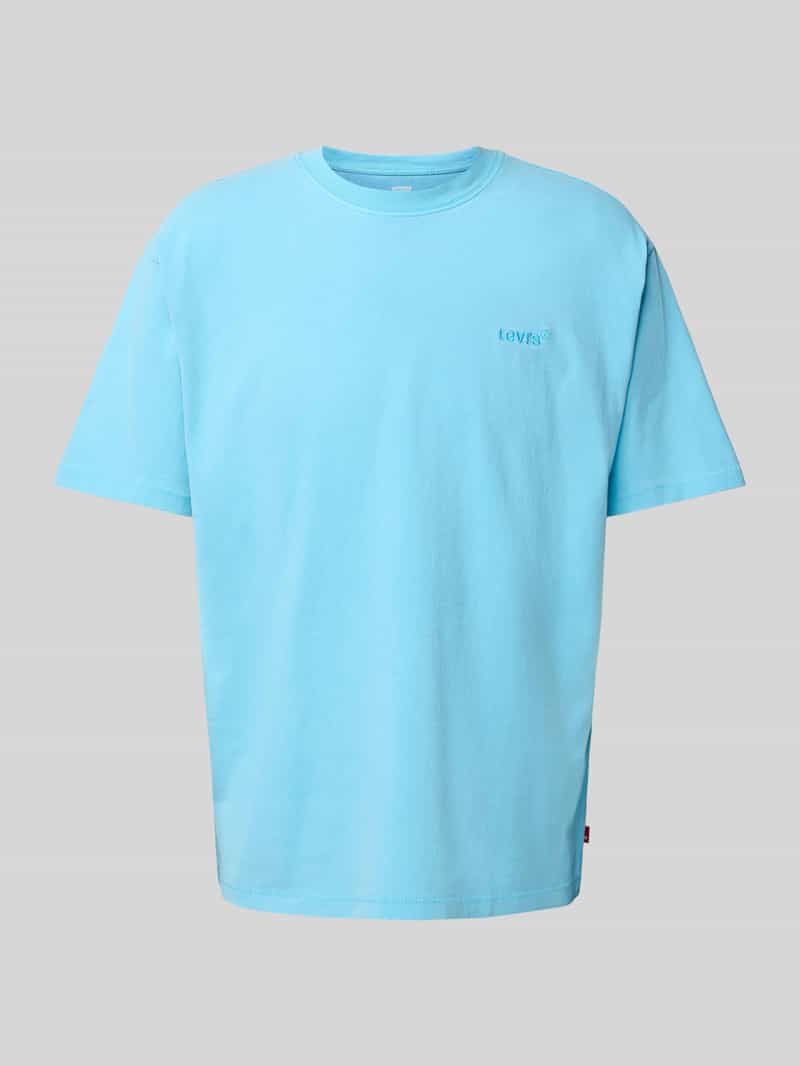 T-shirt z wyhaftowanym logo