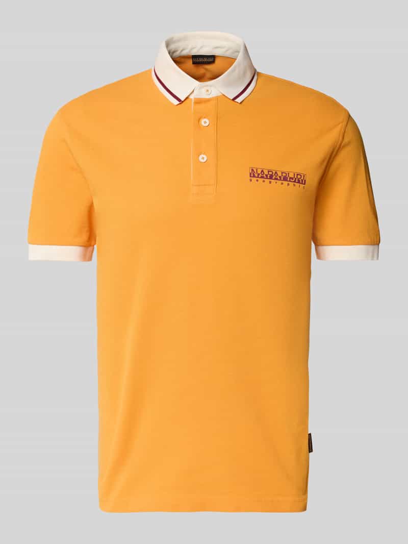 Koszulka polo o kroju slim fit z nadrukiem z logo