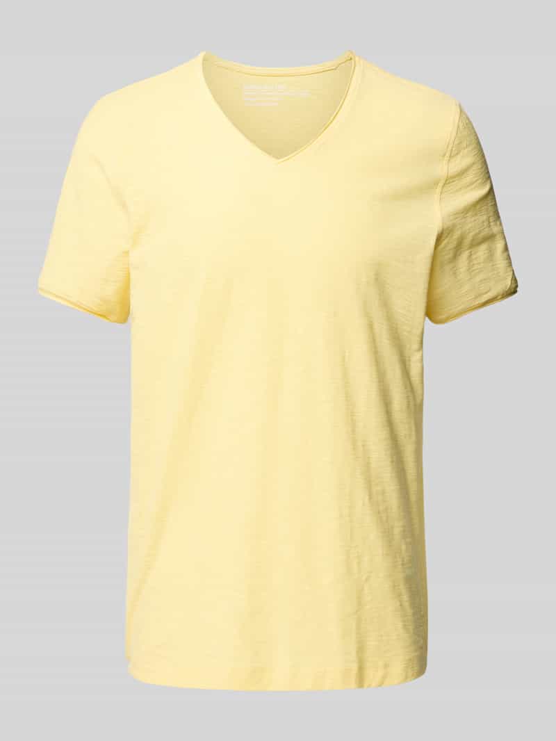 T-shirt z dekoltem w serek