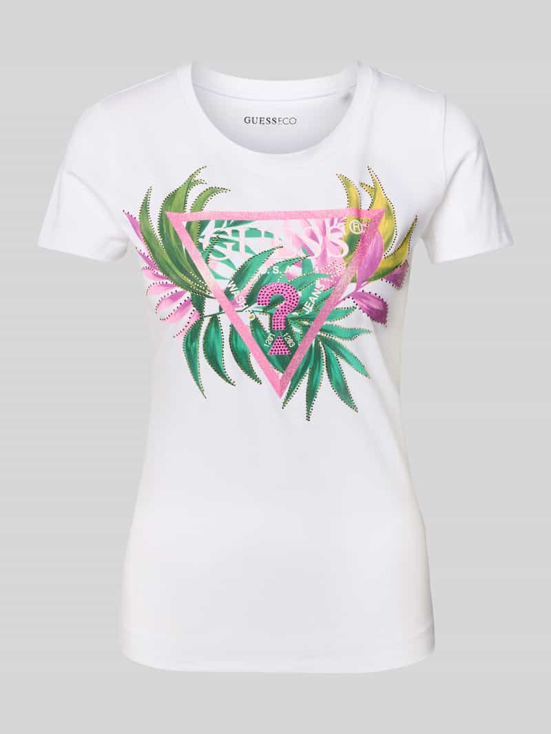 T-shirt z nadrukiem z logo