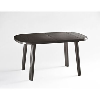 Stół owalny 135 x 84 cm grafit