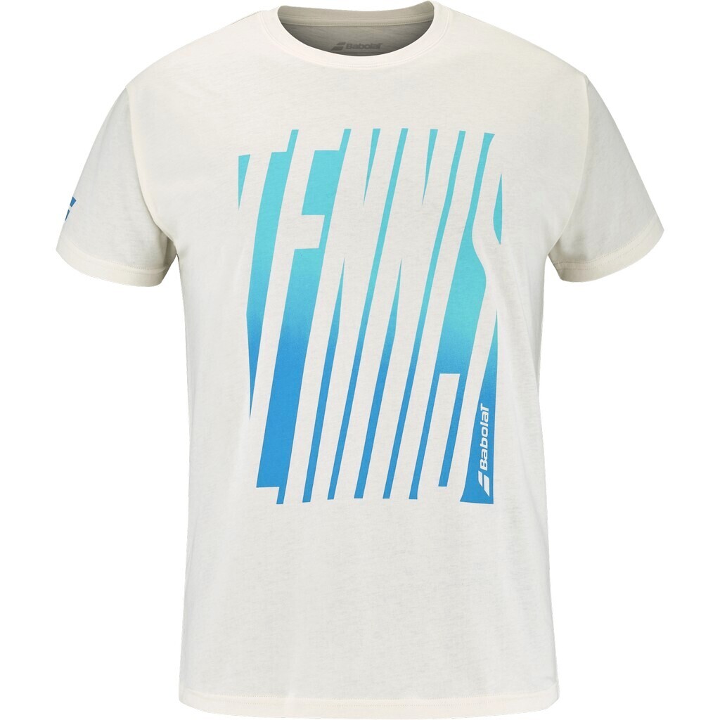 Koszulka męska Babolat Exercise Message Tee Men Cannoli Cream M