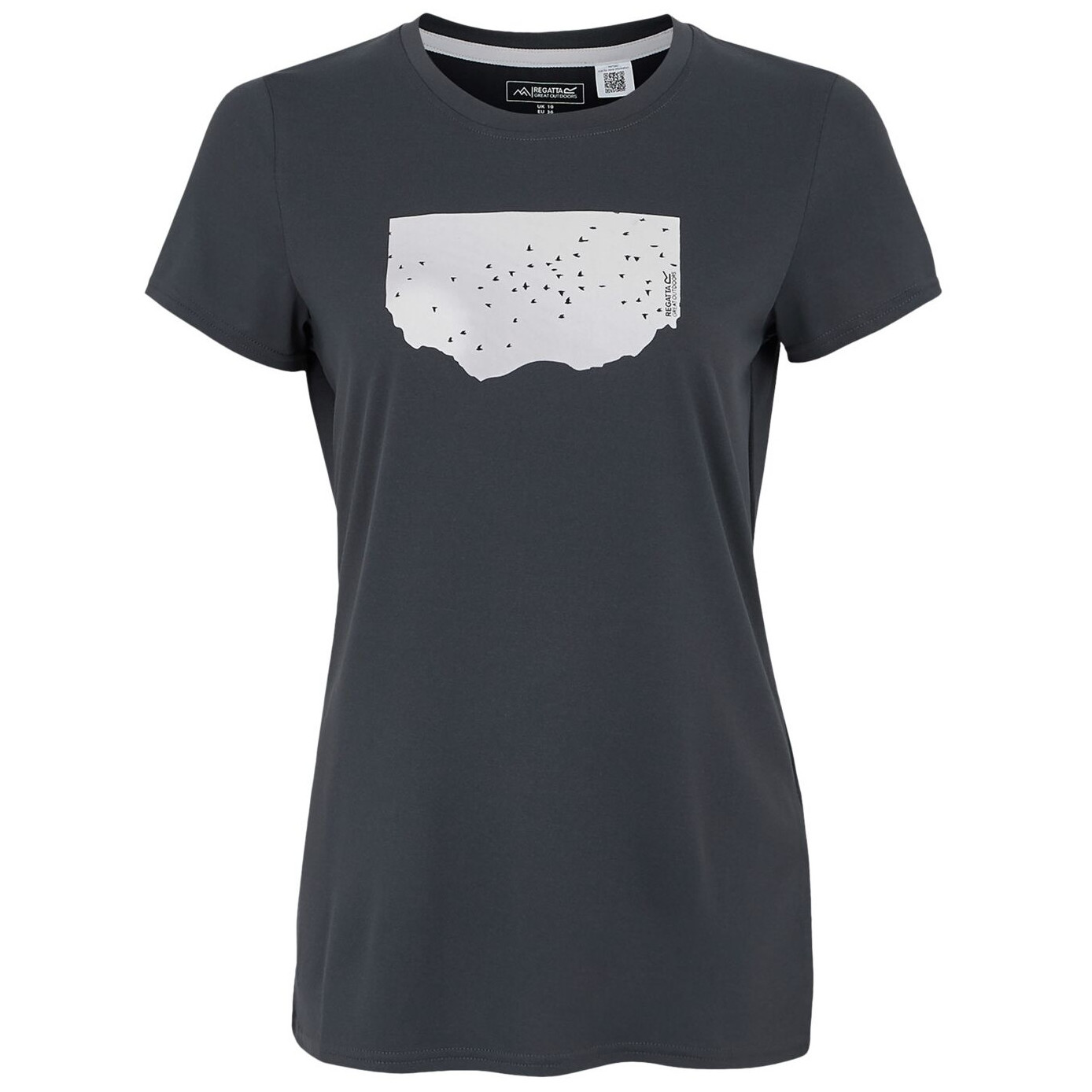 Koszulka damska Regatta Fingal Stretch Rozmiar: M / Kolor: szary