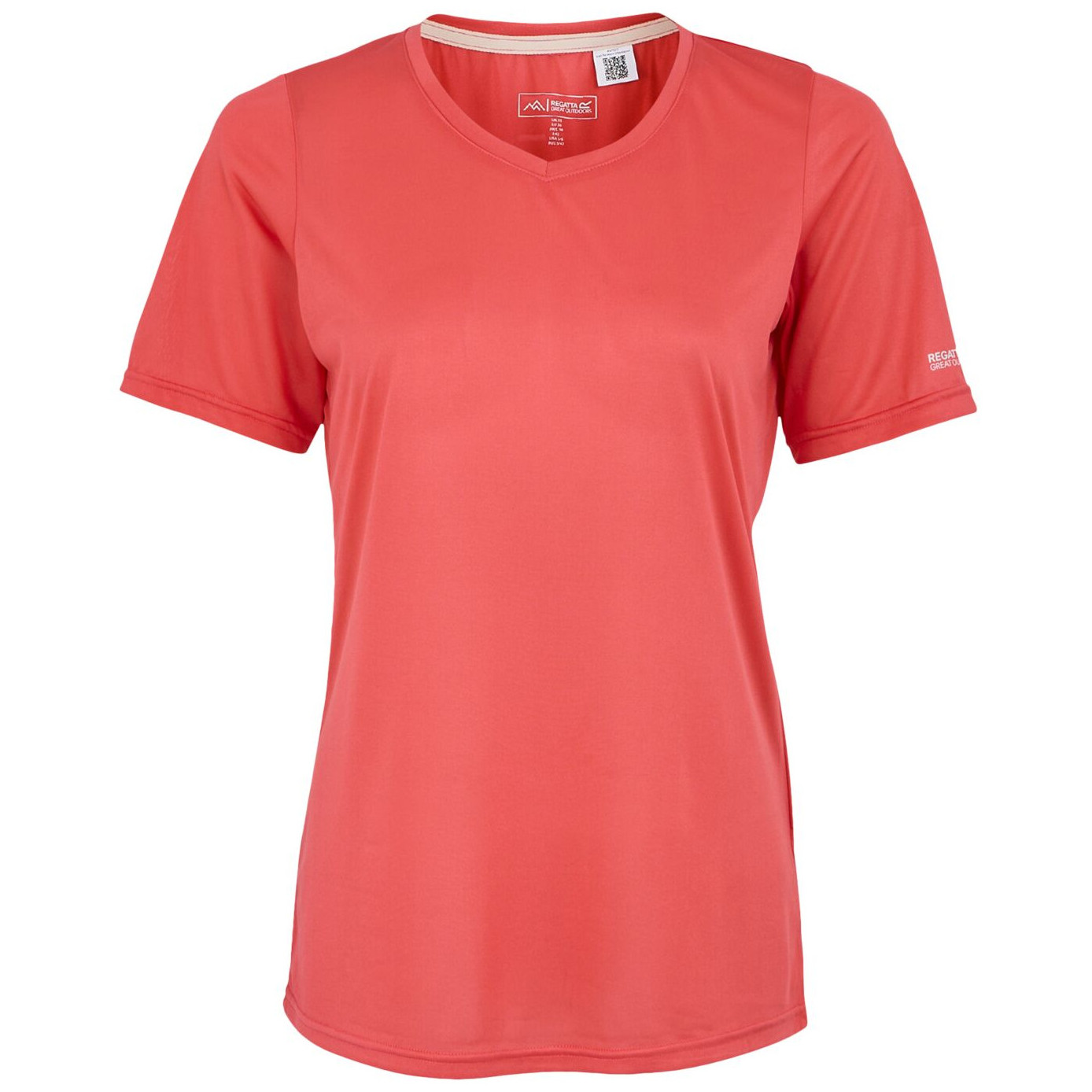 Koszulka damska Regatta W Fingal V-Neck II Rozmiar: XL / Kolor: czerwony