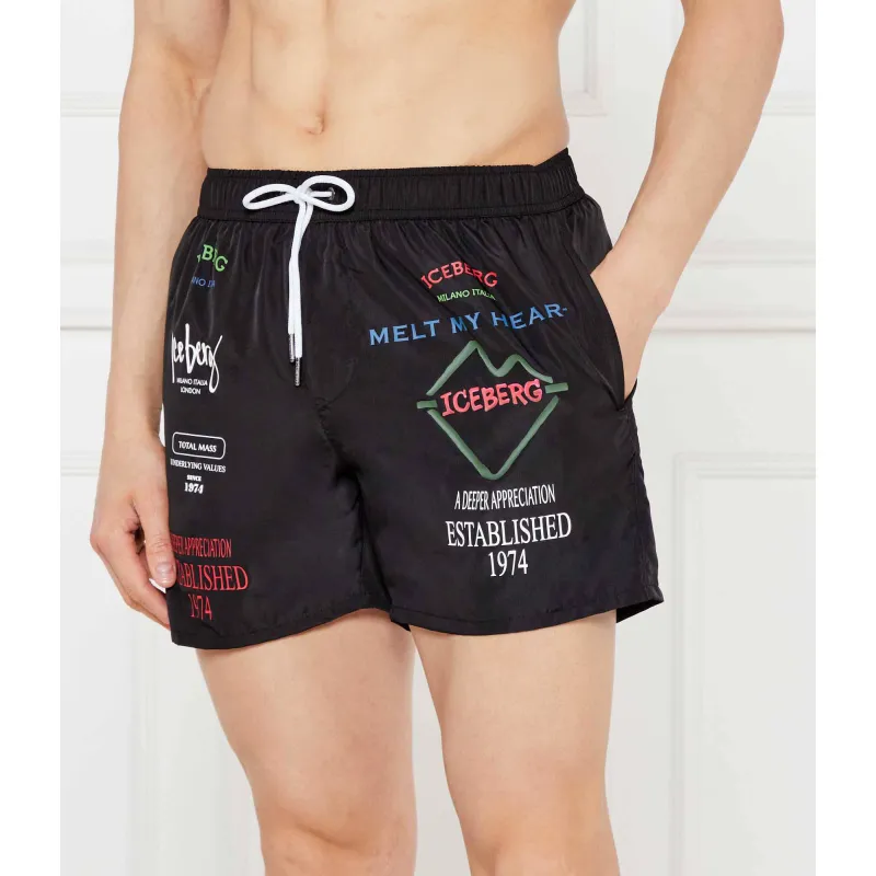Iceberg Szorty kąpielowe Regular Fit