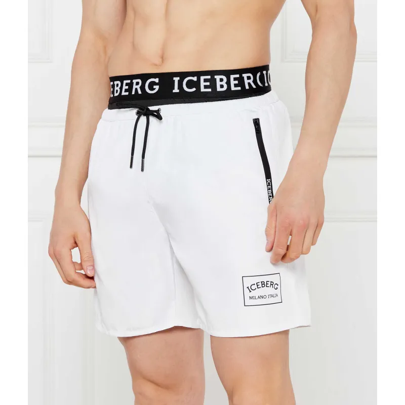 Iceberg Szorty kąpielowe Regular Fit