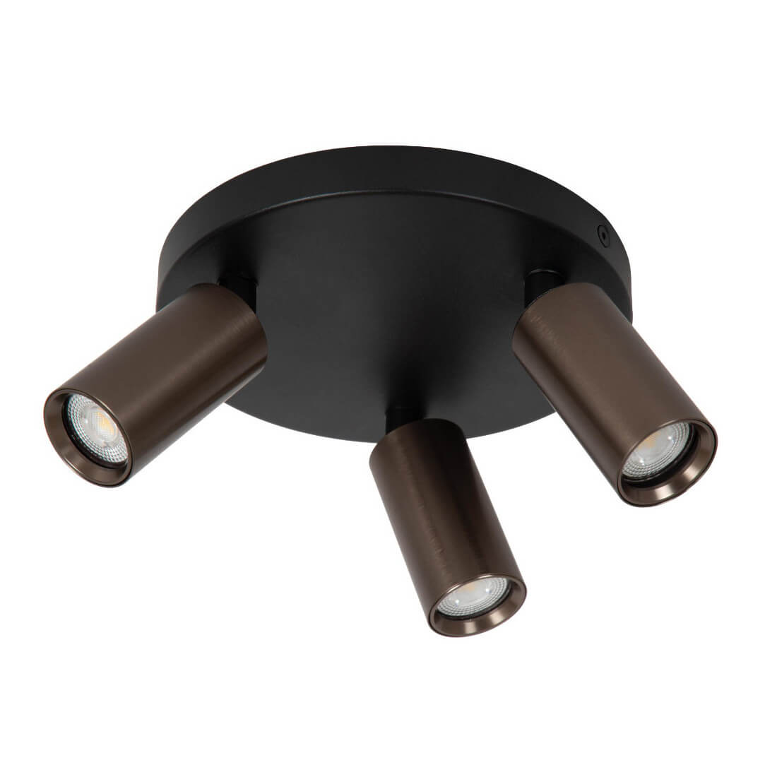 Potrójna lampa sufitowa RITMO 09942/13/97 metalowa tuba brązowa