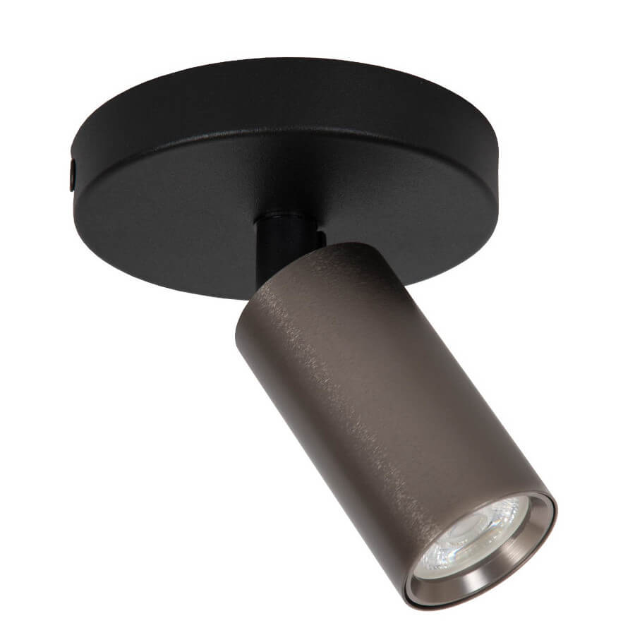 Lampa sufitowa tubka RITMO 09942/01/97 metalowa z regulacją brązowa