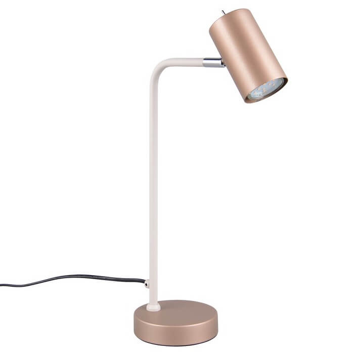 Stołowa lampka nocna VANTOS DL165512400 regulowana z wtyczką brązowa