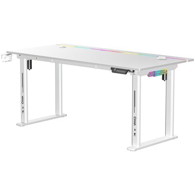 Biurko gamingowe COBRA Electra S CRF1622ELWHRGB Biały