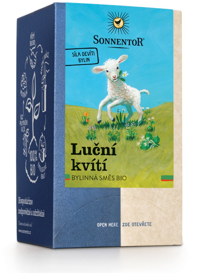 Sonnentor - Kwiaty łąkowe, herbata w torebkach, ekologiczna, 18 szt.