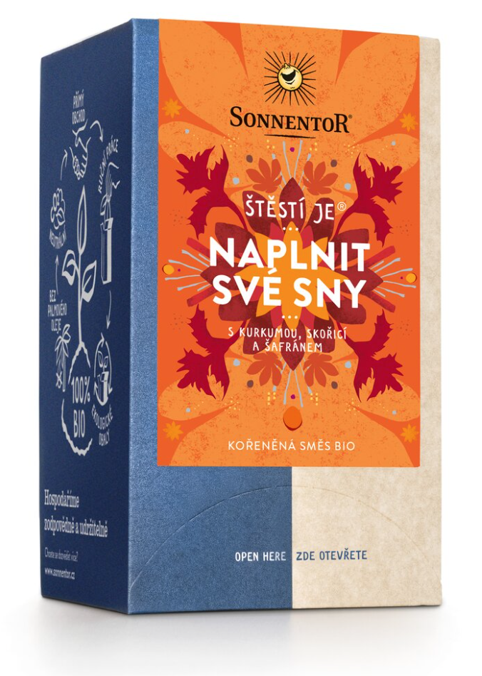 Sonnentor - Happiness is® spełnianie marzeń, herbata w torebkach, ekologiczna, 18 szt.