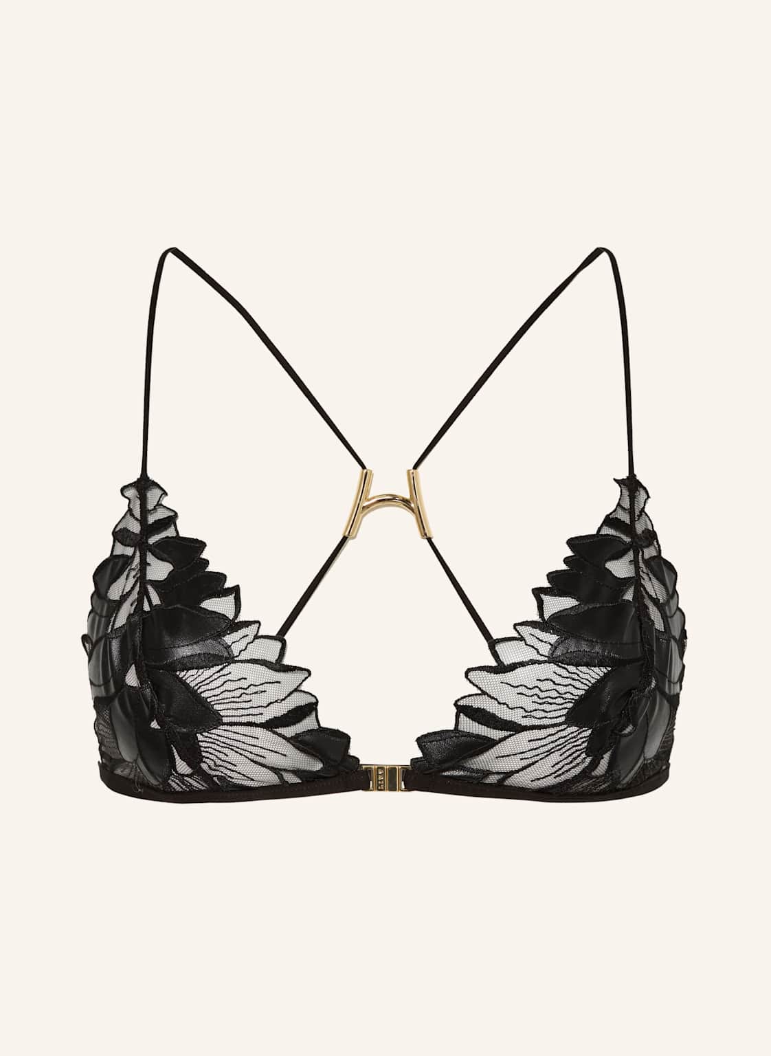 Livy Biustonosz Trójkątny Moonflower schwarz