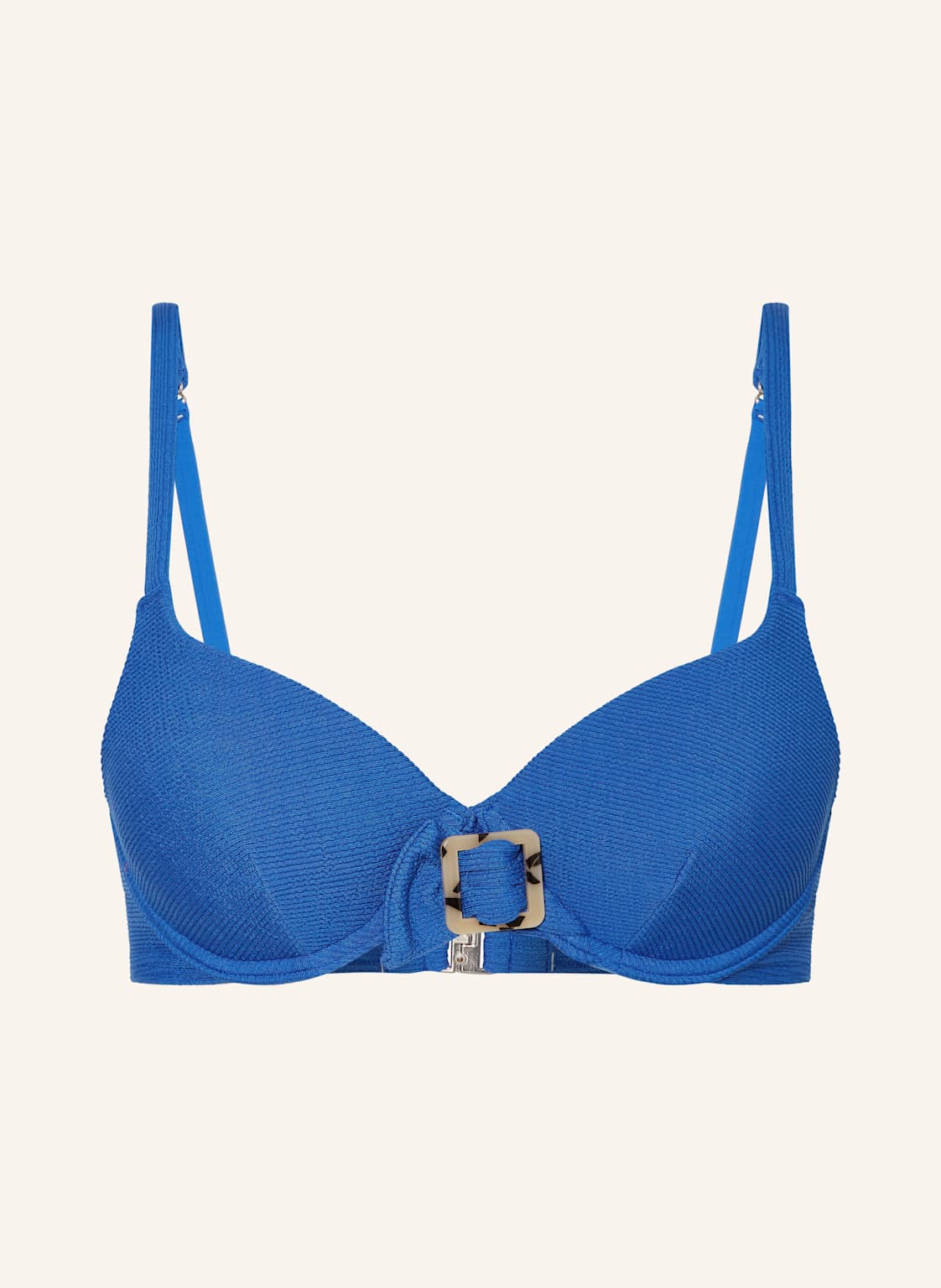 Cyell Góra Od Bikini Z Fiszbinami Wavy Blue blau