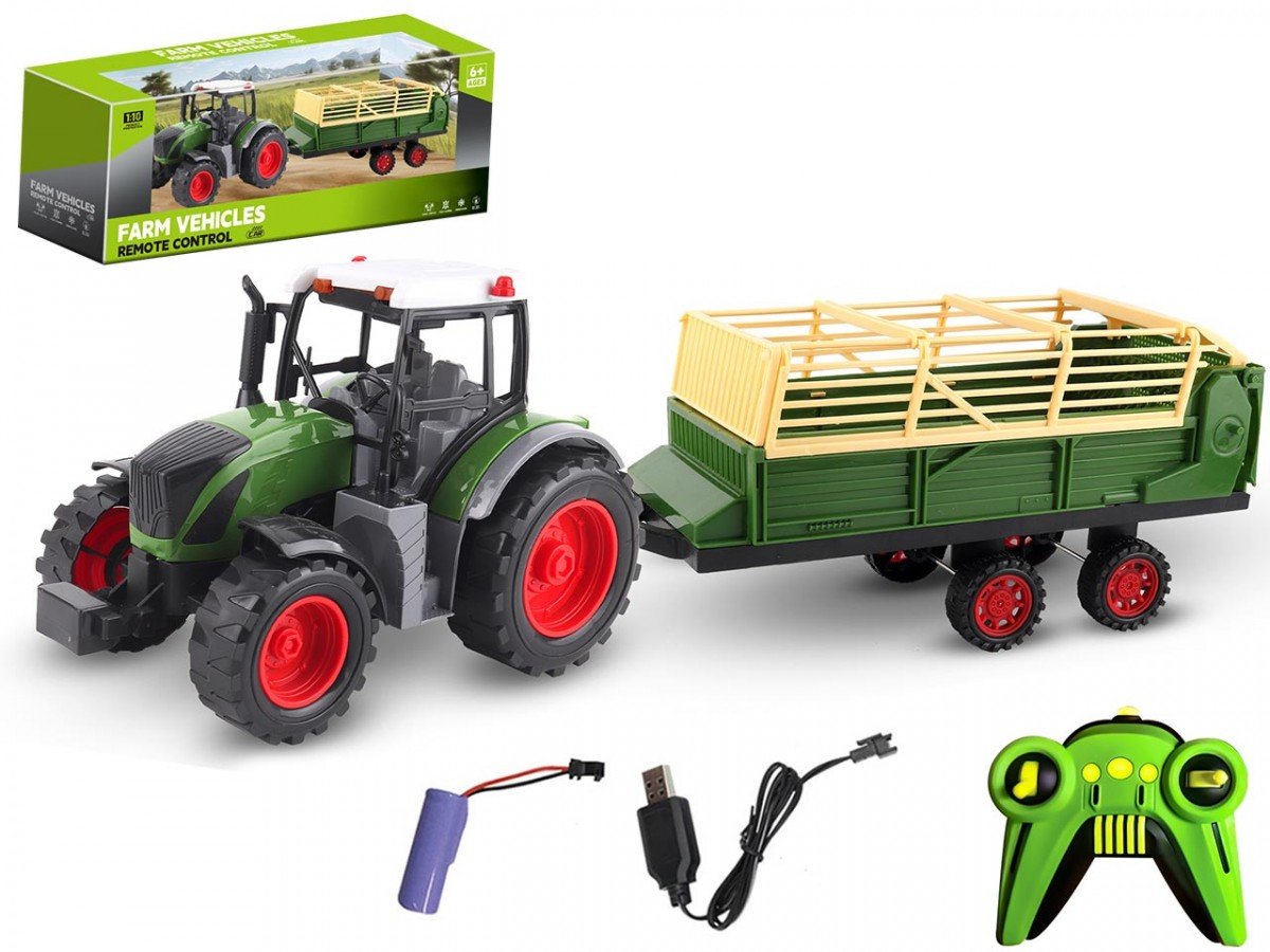 Traktor Z Przyczepą R/C Ładowanie Usb