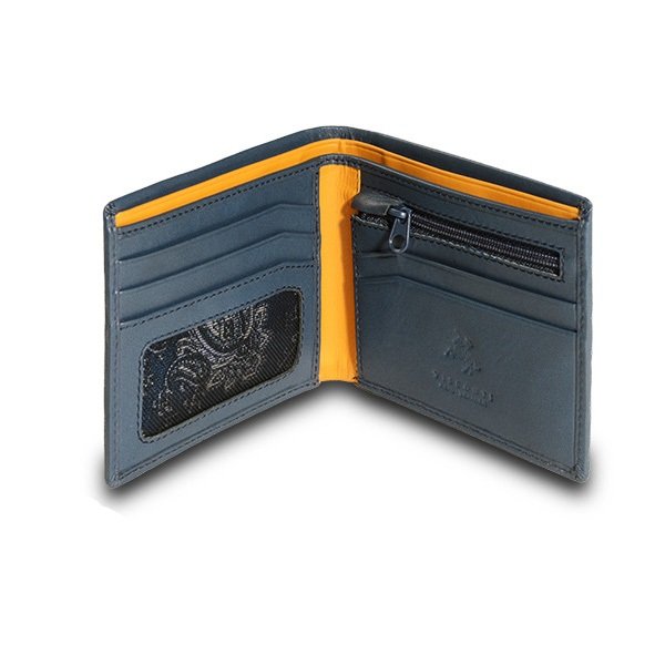 Cienki portfel męski Visconti PM-101 RFID - niebieski