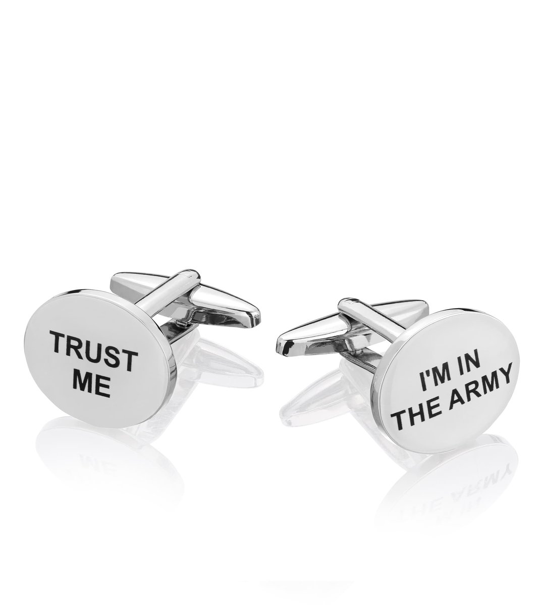 Spinki do mankietów X2 Trust me I'am in Army
