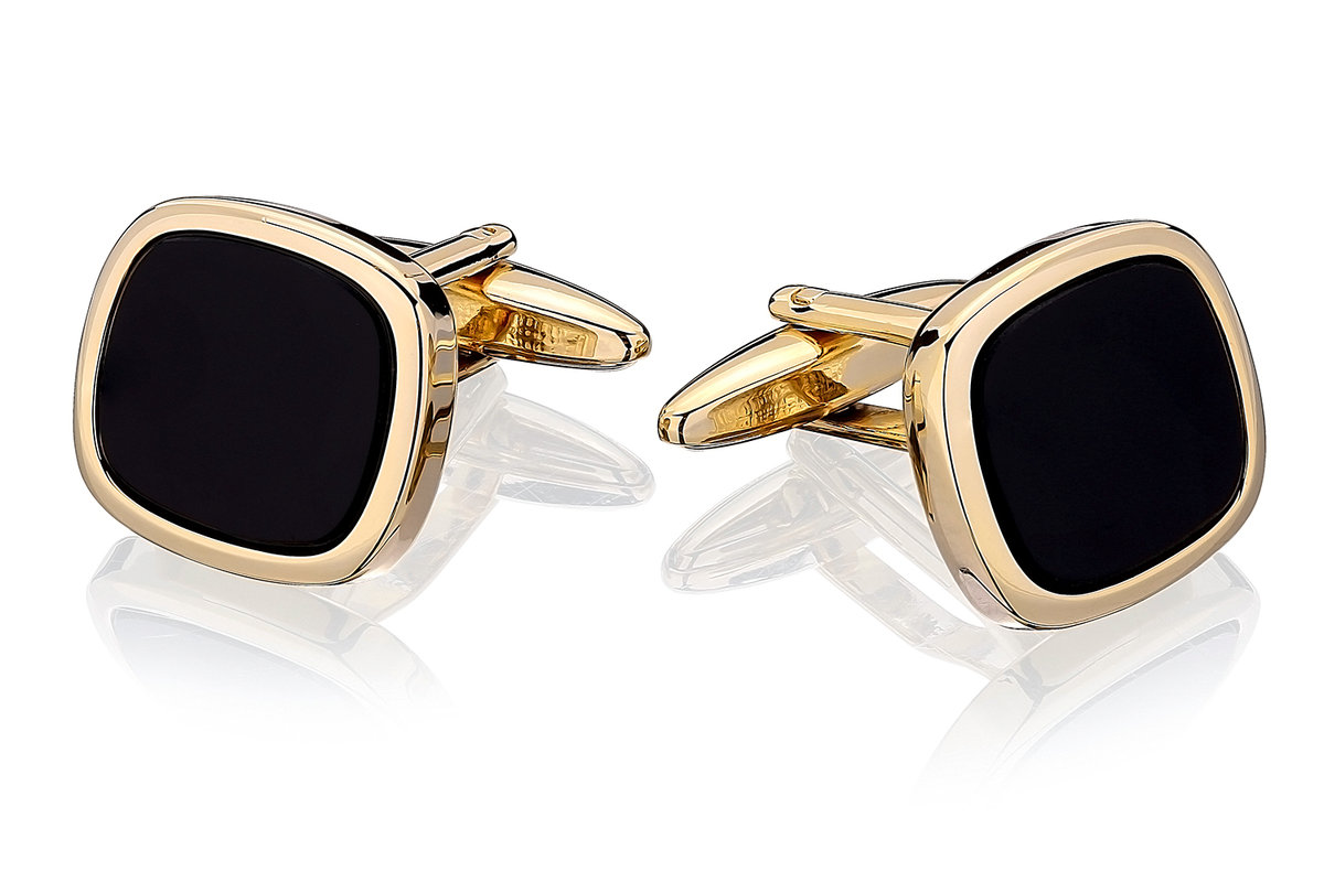 Spinki do mankietów z onyksem SD-9107