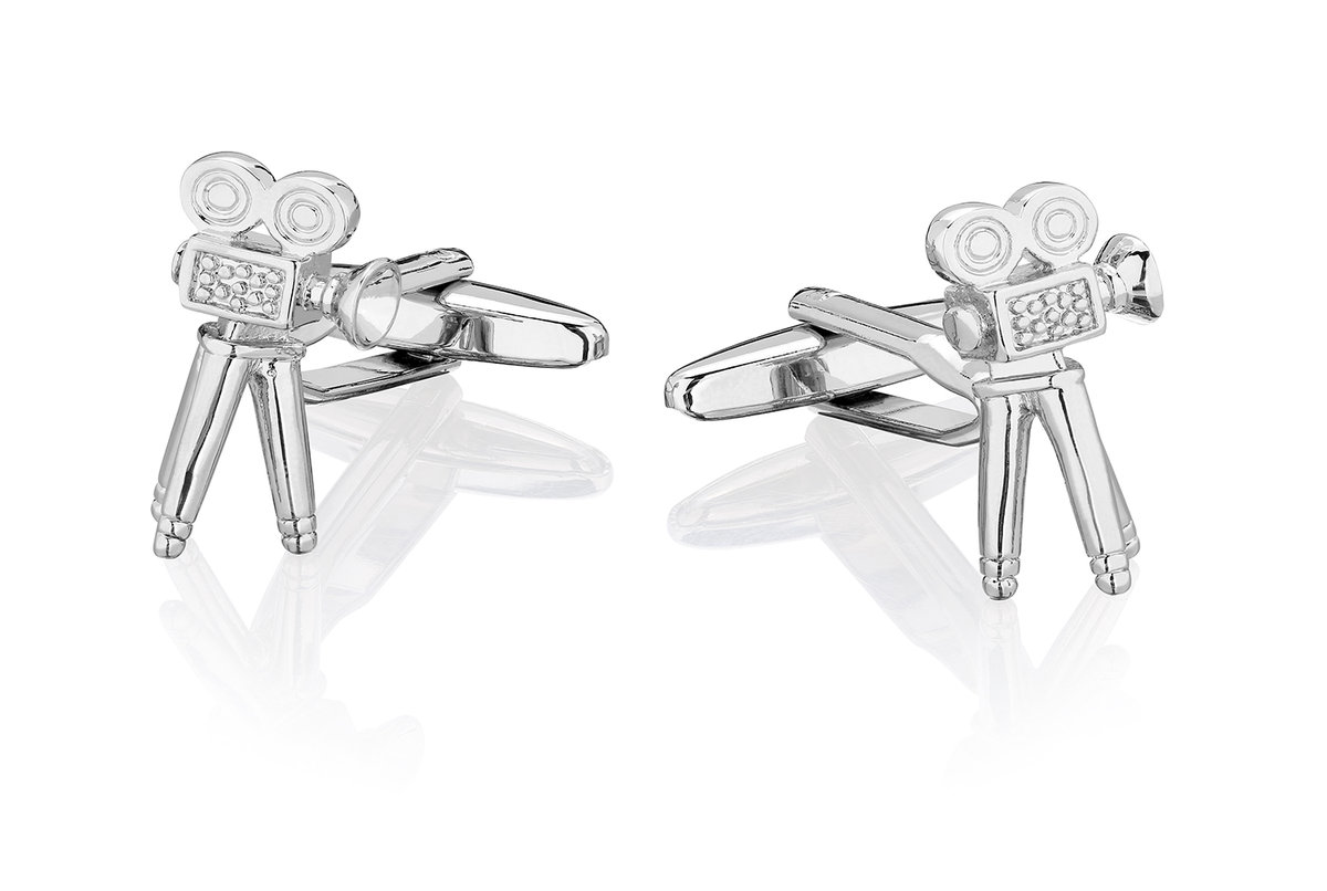 Spinki do mankietów X2 Kamera Retro