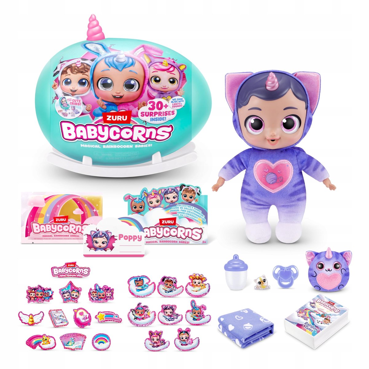 Babycorns zuru Seria 1, Kitten (Poppy), Nurturing najlepsza cena