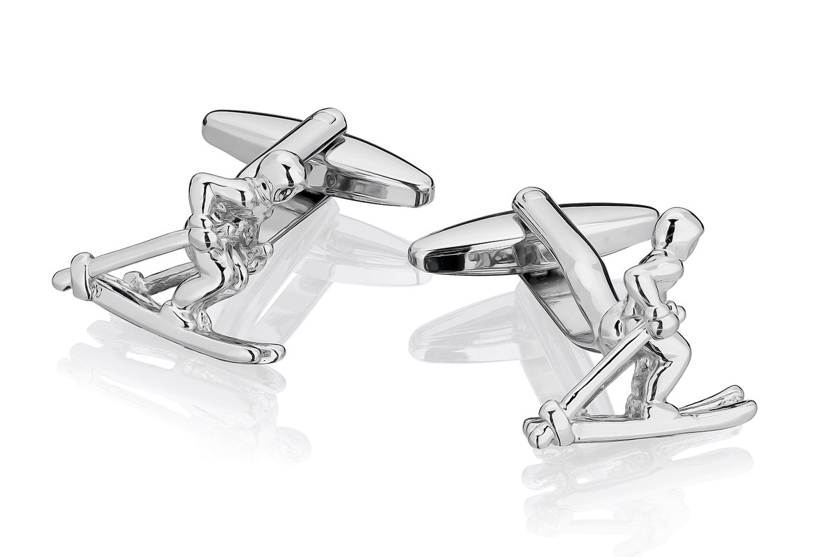 Spinki do mankietów Narciarz SD-1374