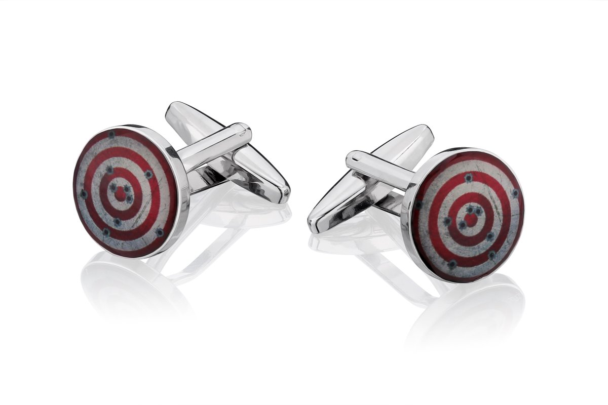 Spinki do mankietów X2 Tarcza strzelecka