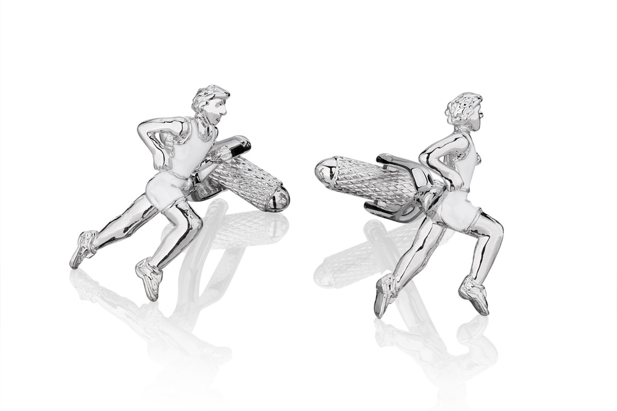 Spinki do mankietów Maratończyk KC-755 Onyx-Art London