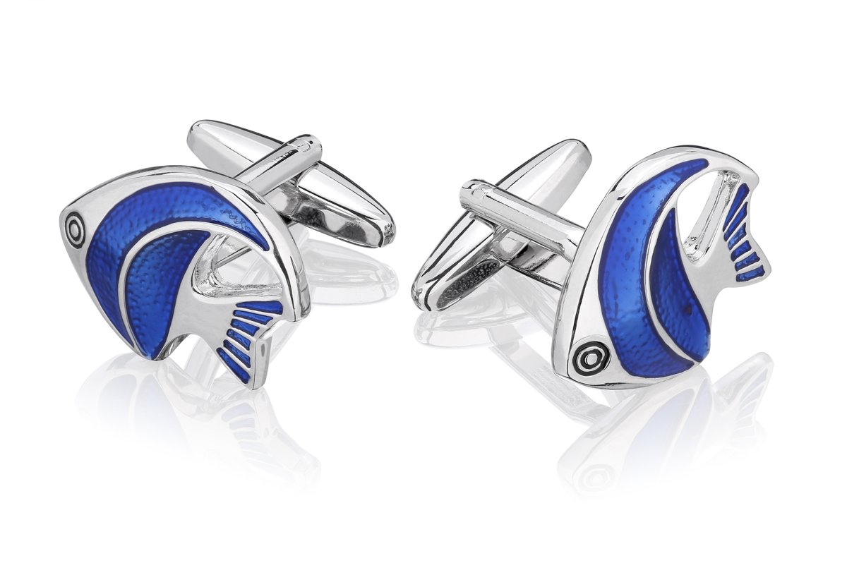 Spinki do mankietów X2 Tropikalne Ryby