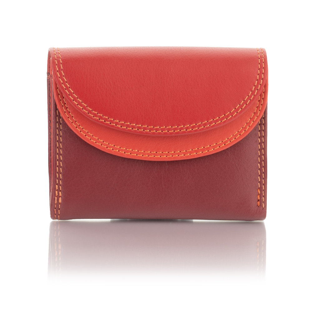 Kolorowy portfelik damski Visconti RB-126 z RFID - czerwony