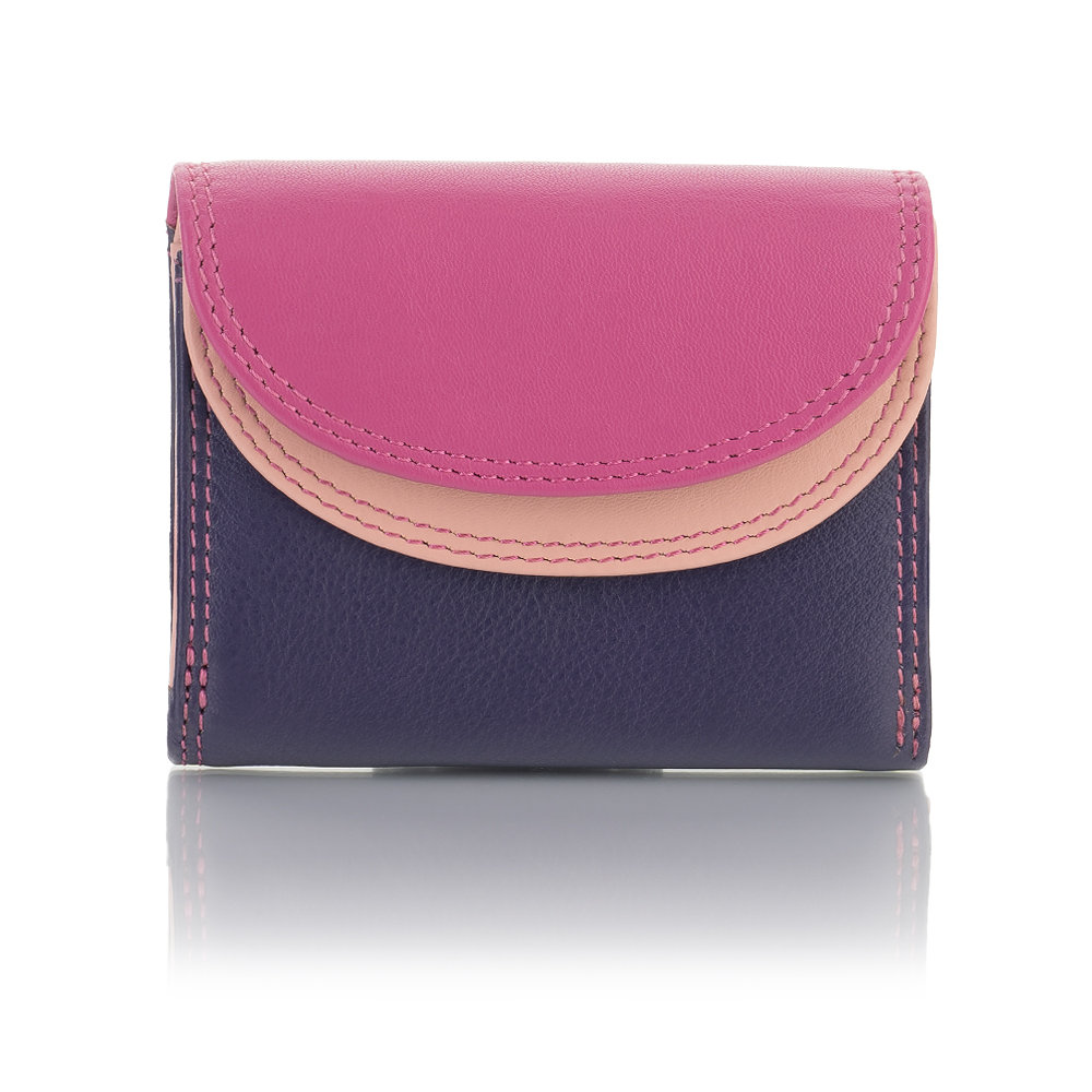 Kolorowy portfelik damski Visconti RB-126 z RFID - jagodowy