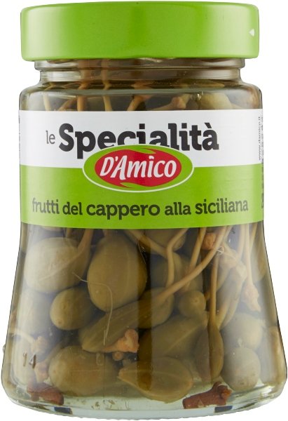 Kapary z ogonkami Frutti di Cappero 290g - D'Amico owoce kaparów włoskie