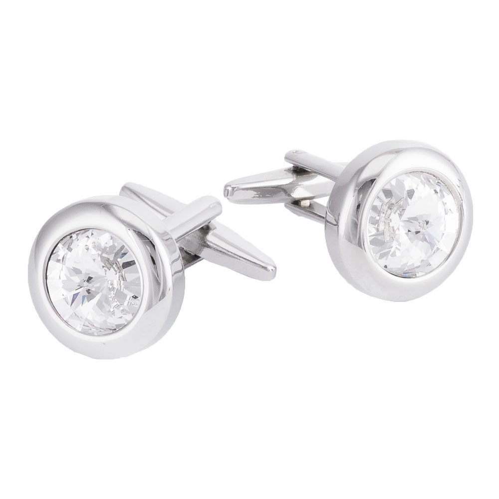 Spinki do mankietów z kryształem SL-10574