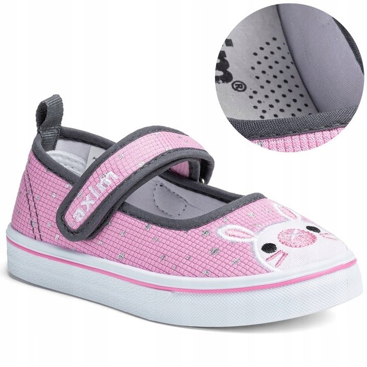 Axim trampki dziecięce różowy króliczek rozmiar na przebranie zamienne 24