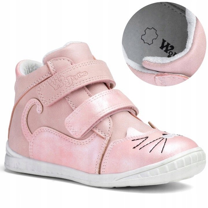 Trzewiki botki dziecięce Wojtyłko profil skóra 21