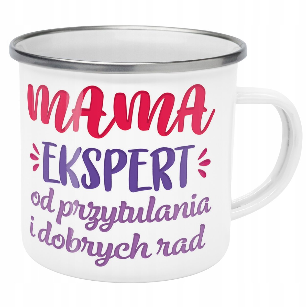 Emaliowany Kubek Garnuszek Dzień Matki Dla Mamy Prezent Mama Ekspert
