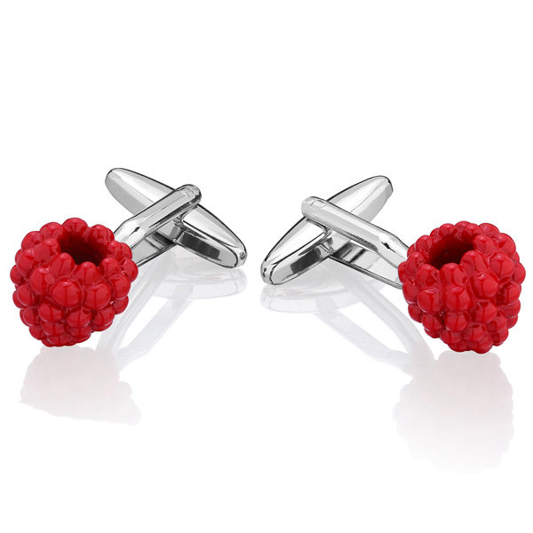 Spinki do mankietów X2 Czerwona Malina