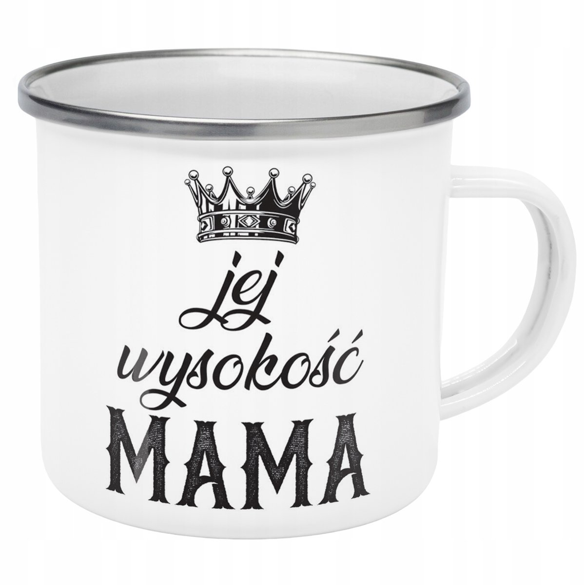 Emaliowany Kubek Garnuszek Dzień Matki Dla Mamy Prezent Jej Wyskość