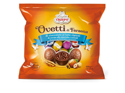 jajeczka z orzechami cioccolato al latte ripieni 500g - Crispo