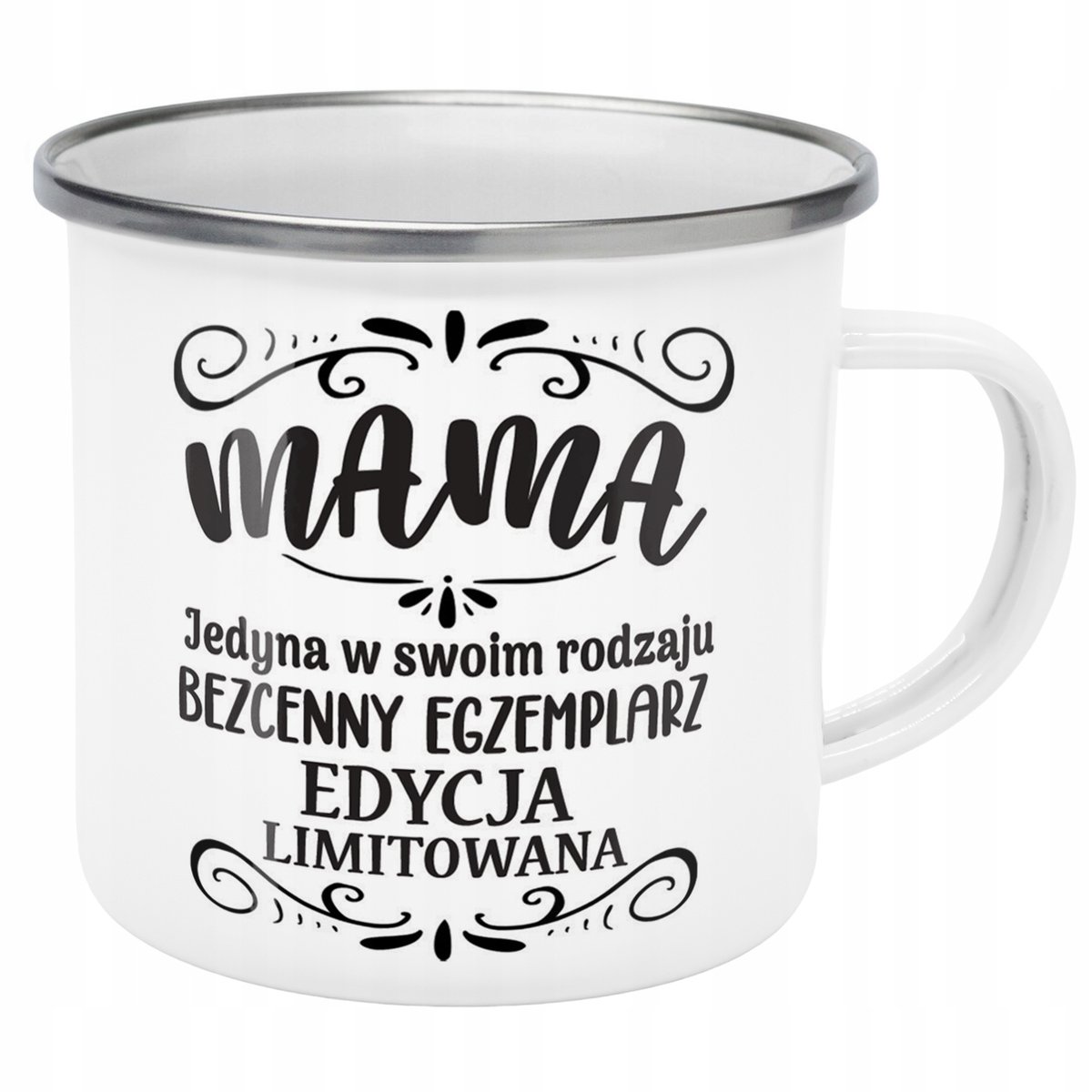 Emaliowany Kubek Garnuszek Dzień Matki Dla Mamy Prezent Mama